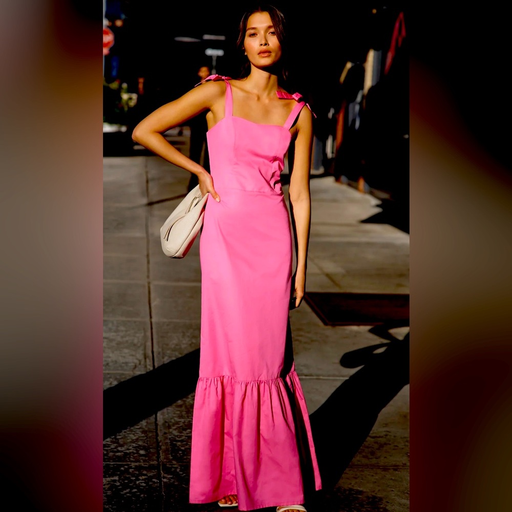 Chic Pink Maxi Dress